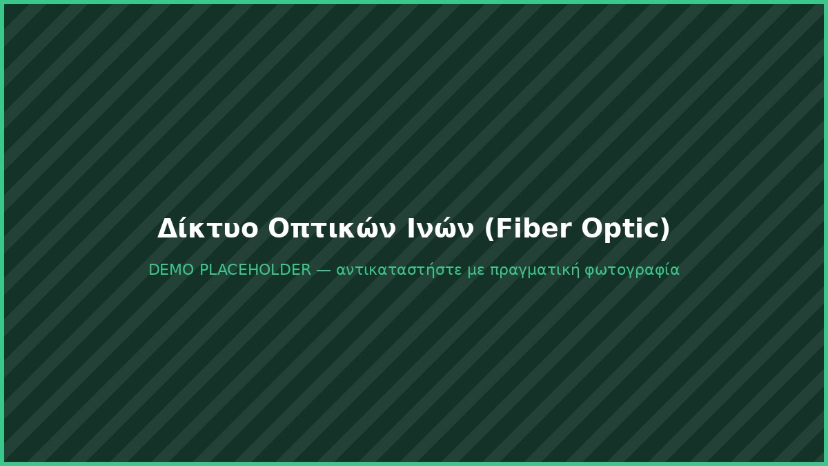 Εγκατάσταση δικτύου οπτικών ινών Fiber Optic
